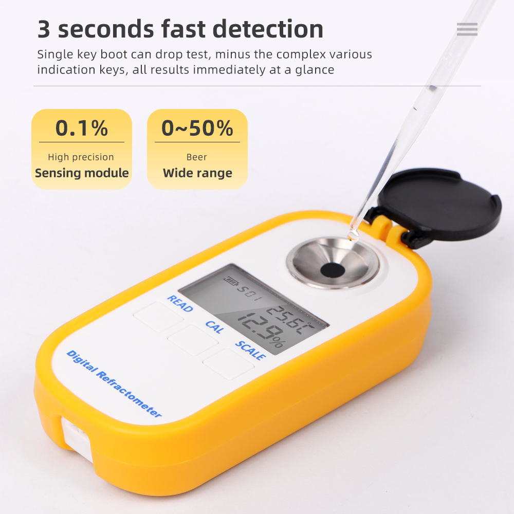 Refractómetro Digital de Alcoh - Wine To Beer Alcohol reseña y precio