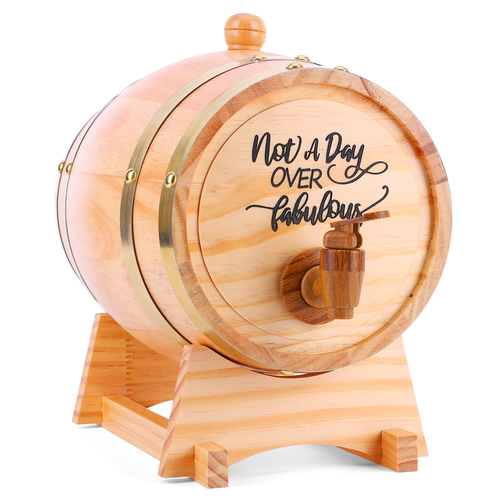 Barril de Madera Grabado de 3L - Wine Beer Rum reseña y precio