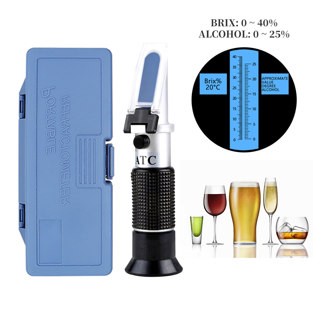 Refractómetro Brix de Alcohol  - Wine To Beer Alcohol reseña y precio