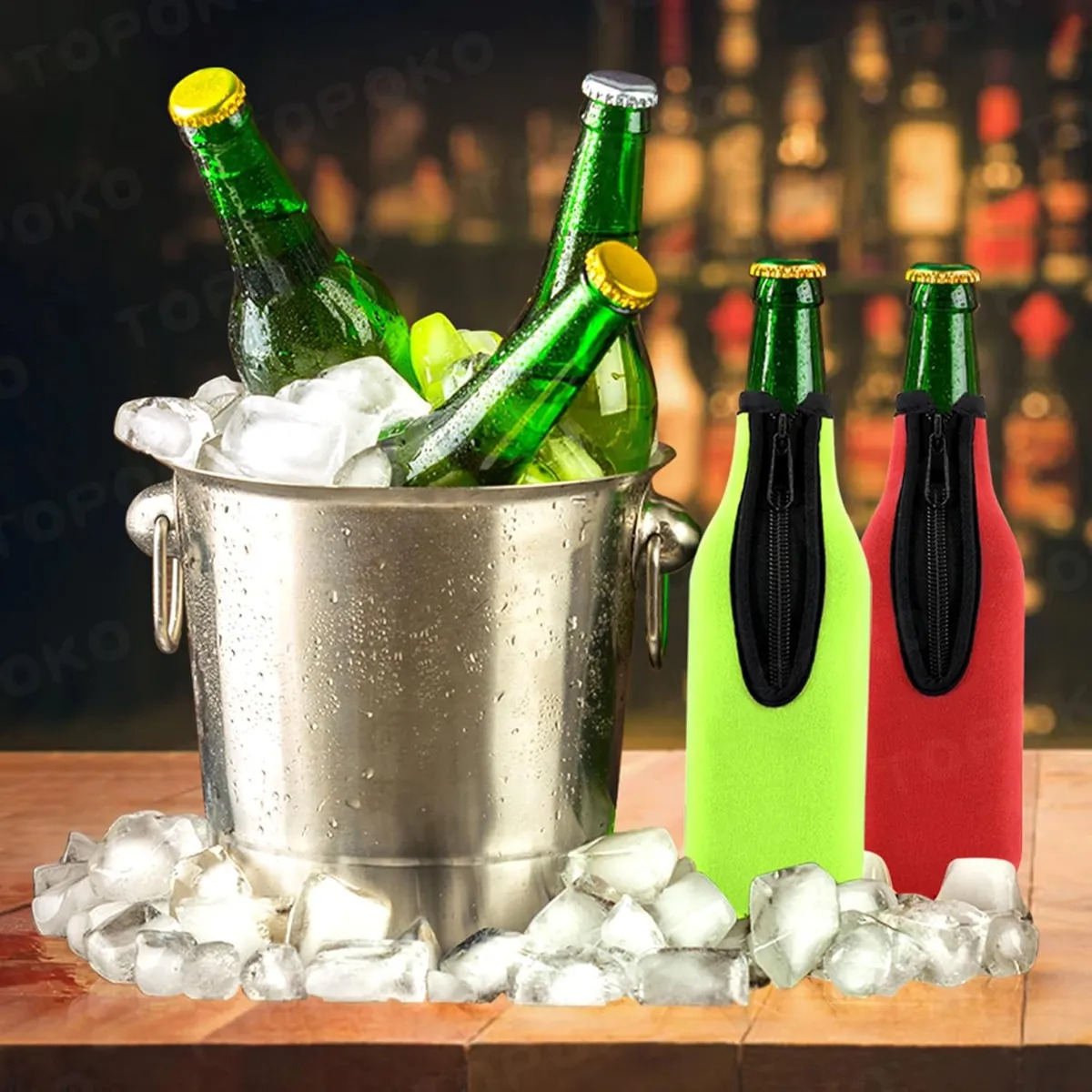 Juego de 6 fundas aislantes pa - Wine Chiller Sleeve reseña y precio