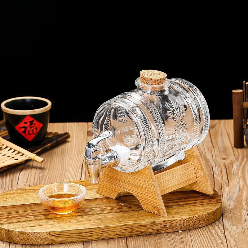 Barril de whisky de vidrio de  - Wine To Beer Alcohol reseña y precio