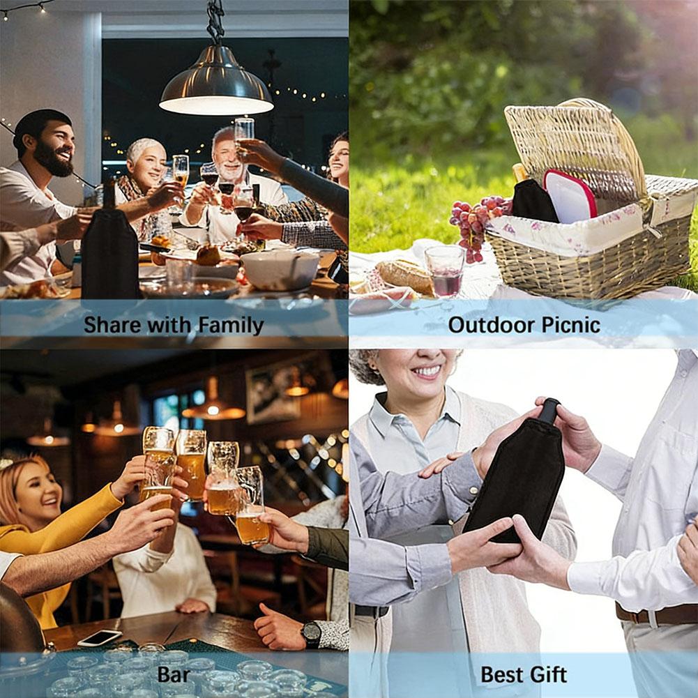 Soporte enfriador de vino, bol - Wine Chiller Sleeve reseña y precio