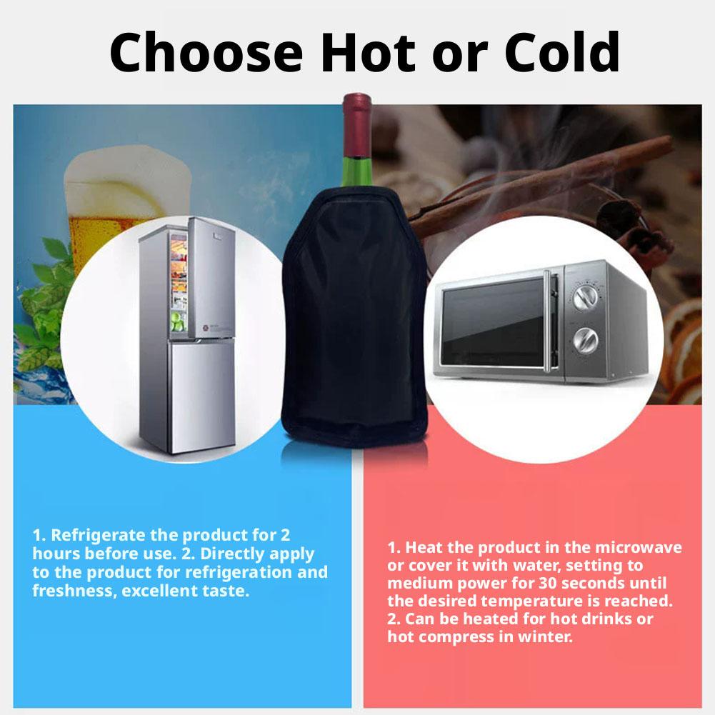 Soporte enfriador de vino, bol - Wine Chiller Sleeve reseña y precio