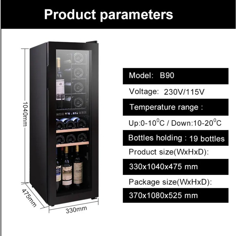Enfriador de vidrio para super - Wine Beer Supermarket reseña y precio